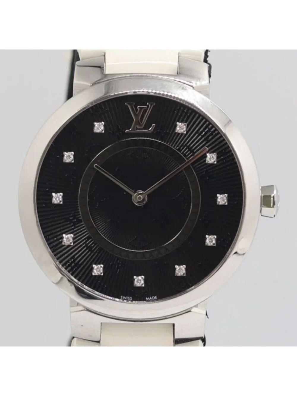 Louis Vuitton Tambour Black Dial Watch